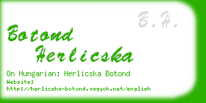 botond herlicska business card